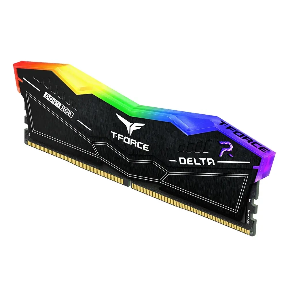 Оперативная память 32GB Kit (2x16GB) 6400MHz DDR5 CL32 Team Group DELTA RGB Black FF3D532G6400HC32ADC01