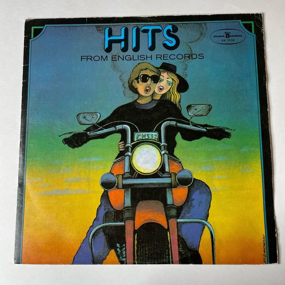 Винтажная виниловая пластинка LP Hits From English Records (Польша 1977)