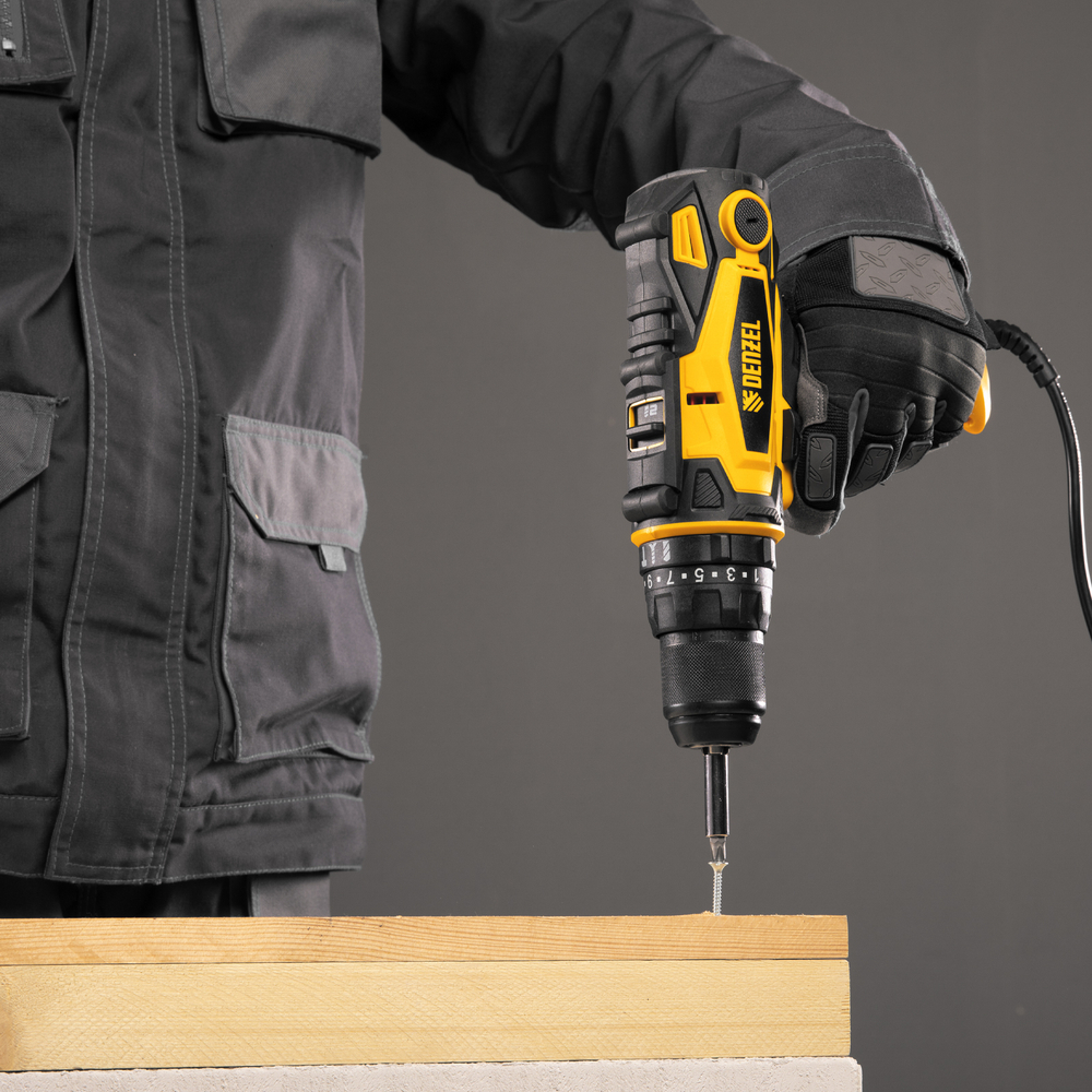 Дрель-шуруповерт сетевая ударная ISD-300-13 Denzel