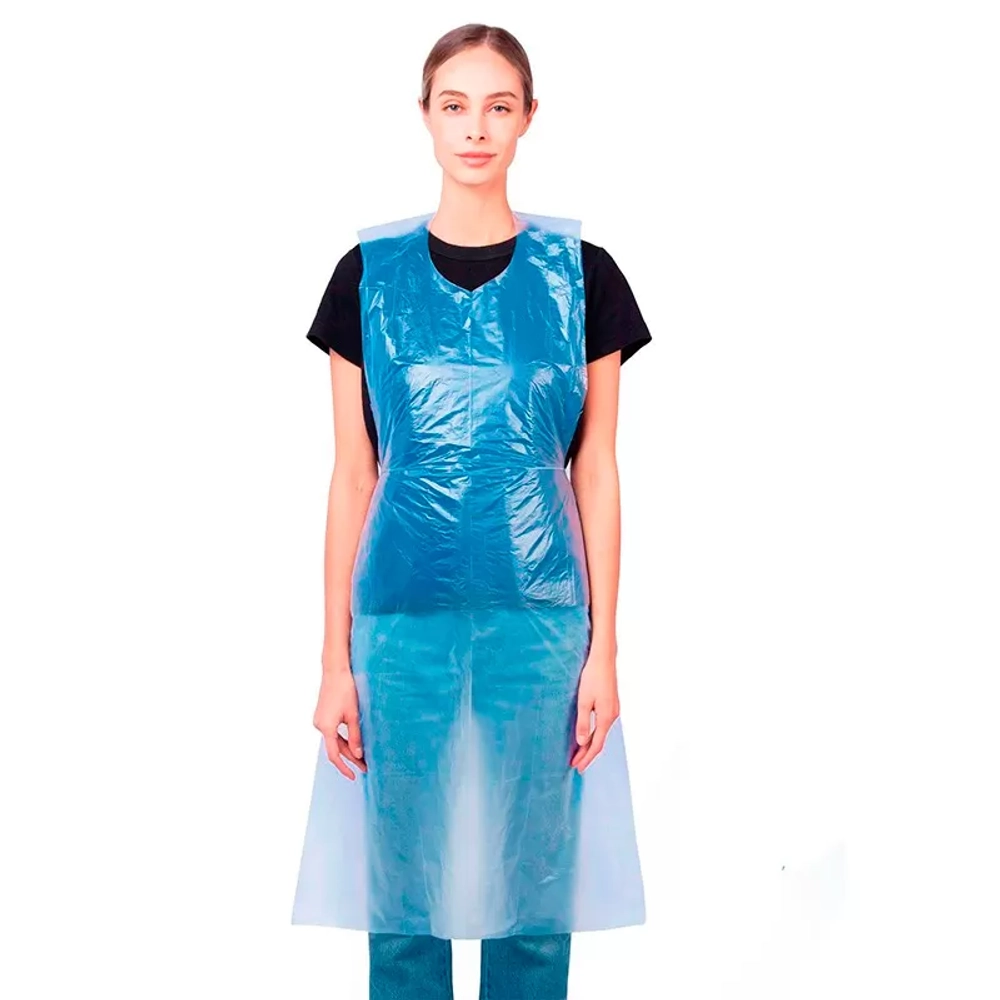 Фартук полиэтиленовый Кристидент синий 200 шт рулон