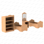 Игровой комплект мебели СПАЛЬНЯ ДРЁМА с изображением