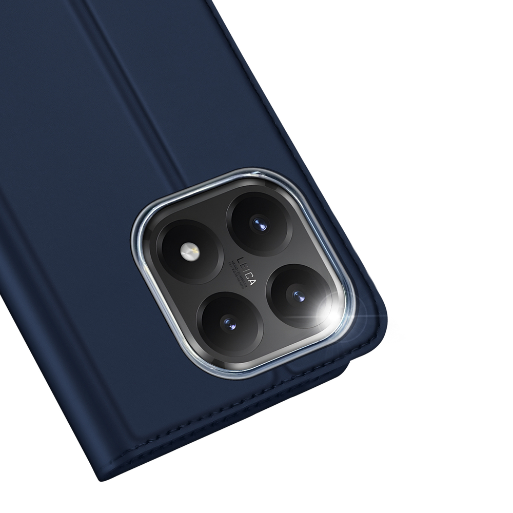 Чехол книжка из PU кожи синего цвета от Dux Ducis для Xiaomi 15T, серия Skin Pro Series Case