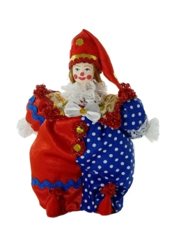 Кукла сувенирная фарфоровая Клоун