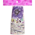 Стакан бумажный 0,2л в наборе 10 шт «Цветочный сад»