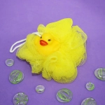 Мочалка-шар для тела полипропиленовая детская «Baby Boom - Утенок», цвет желтый, 20гр, d-11см