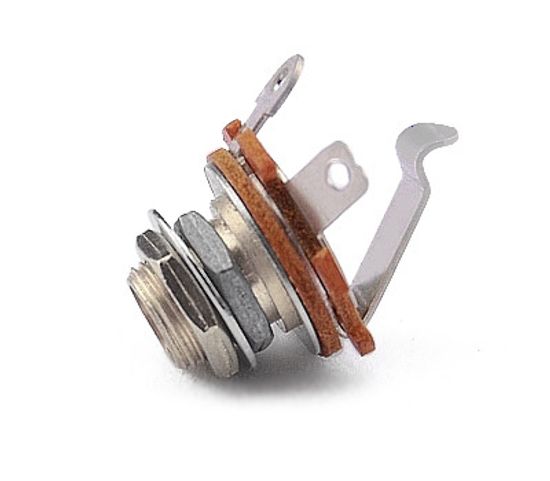 JC10/2P Выходной разъем электрогитары, никель, Paxphil