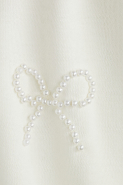 H&M Футболка свободного кроя с принтом, кремовый