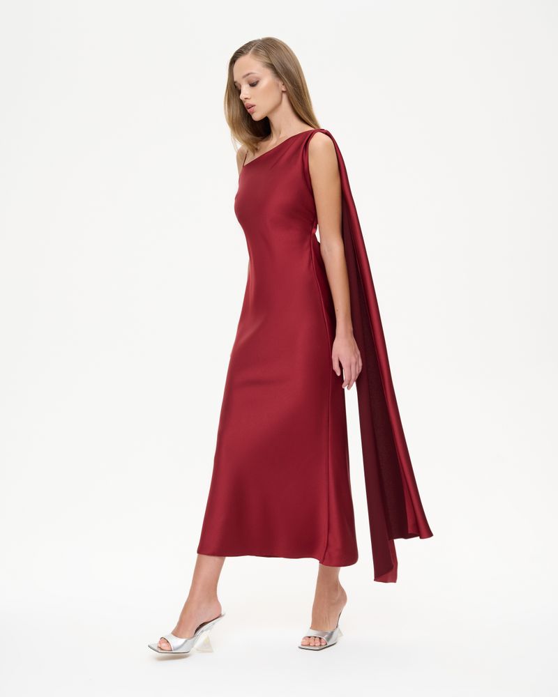 Платье миди с открытой спиной