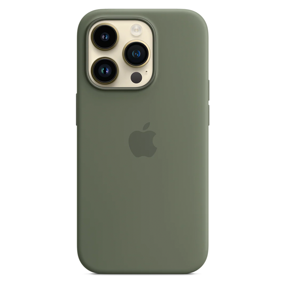 Силиконовый чехол с поддержкой MagSafe Apple Silicone Case для iPhone 14 Pro, Olive (Оливковый)