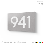 Номер на дверь 941, табличка на дверь для офиса, квартиры, кабинета, аудитории, склада, серая 120х70 мм, Айдентика Технолоджи