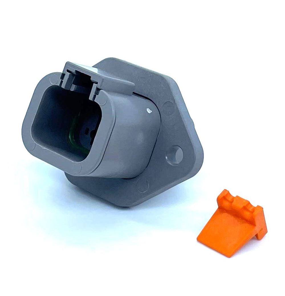 Разъем с фланцем DTP04-4P-L012