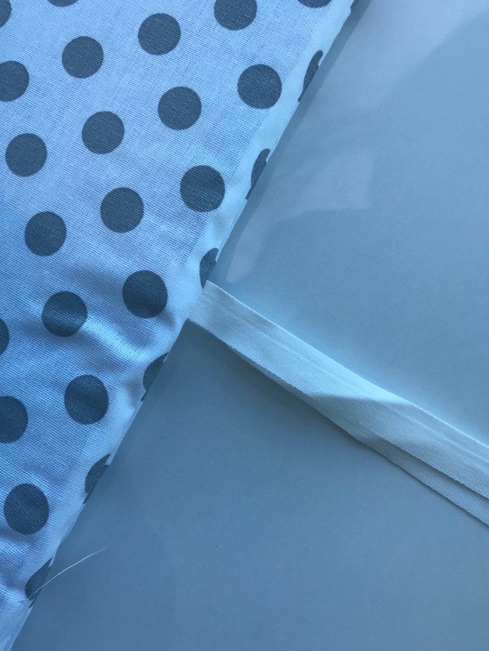 Борт-охранник бязь "Круги" серый