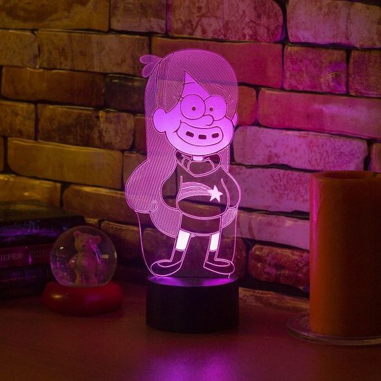 3D лампа с 7 цветами свечения