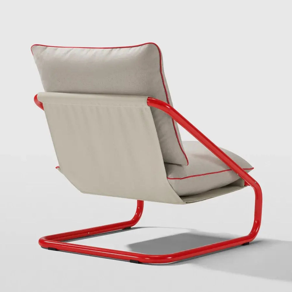 Кресло- ÖNNESTAD ИКЕА, красный/бежевый