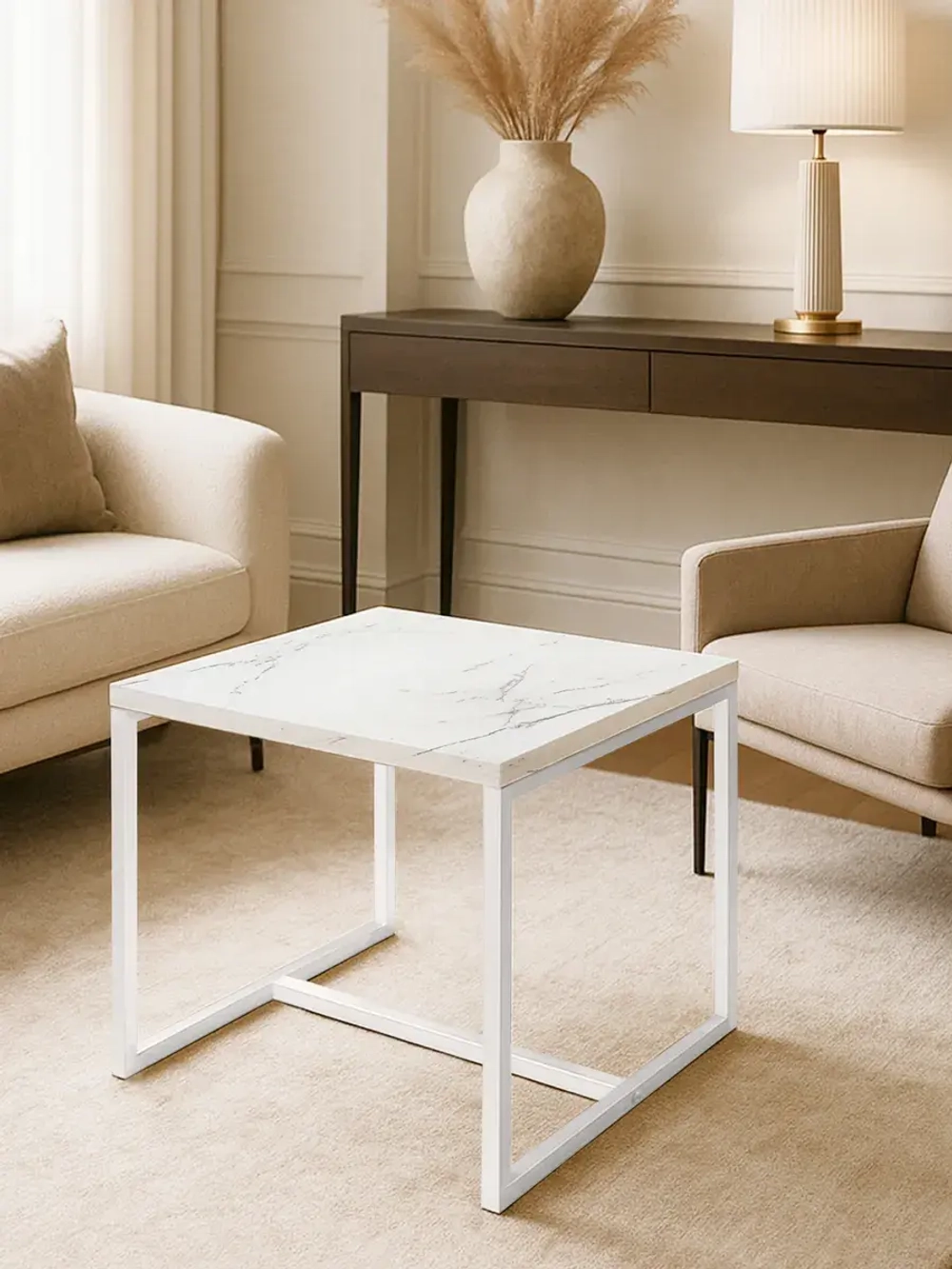 Компактный журнальный стол Куб - ББ - ЛДСП в ПВХ