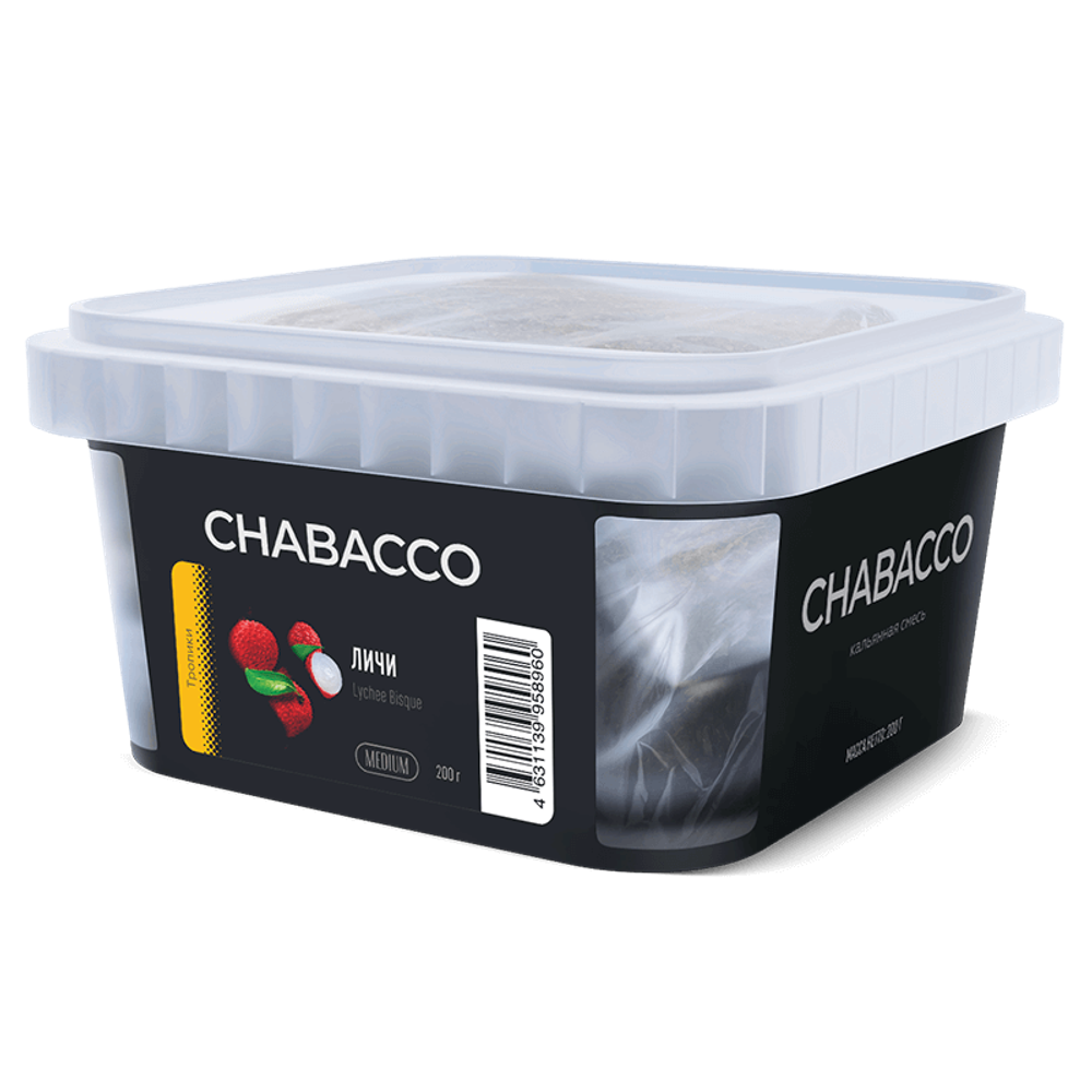 Бестабачная смесь для кальяна Chabacco Medium Lychee Bisque (Личи) 200 гр.