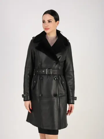 Дубленка зимняя натуральная тренч