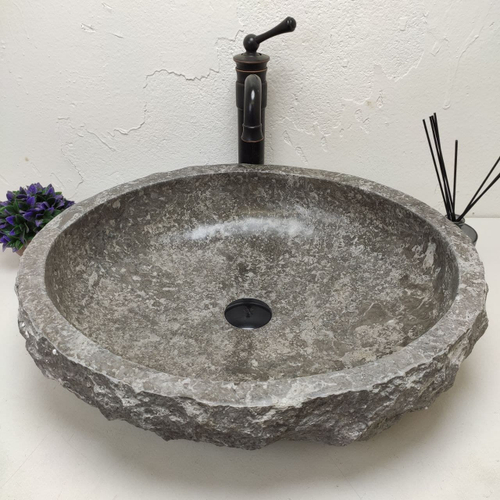 Раковина из мрамора Erozy Grey EM-81191 (55*48*15)