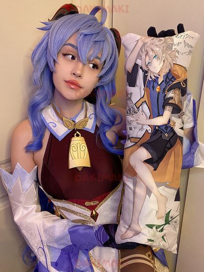 Мини дакимакура Альбедо (Геншин) из Геншин Импакт | Genshin Impact арт. M0934, 60х20 см