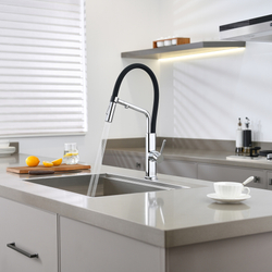 Смеситель для кухни Domaci Римини D569174CR с гибким изливом, хром