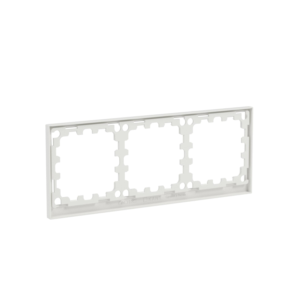 Рамка на 3 поста, KANT, белый песок