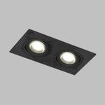 DK3022-BK Встраиваемый светильник, IP 20, 10 Вт, GU5.3, LED, черный, пластик