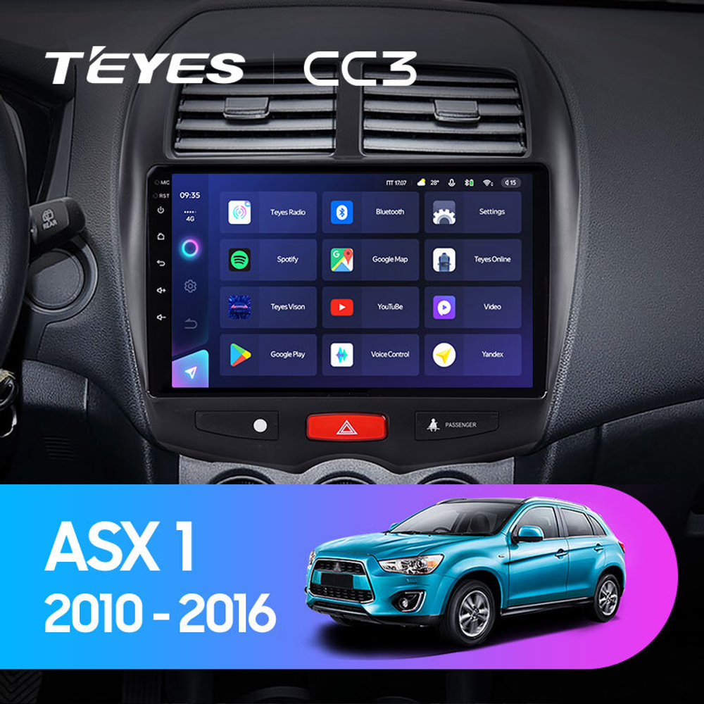 Teyes CC3 10.2" для Mitsubishi ASX 2010-2016