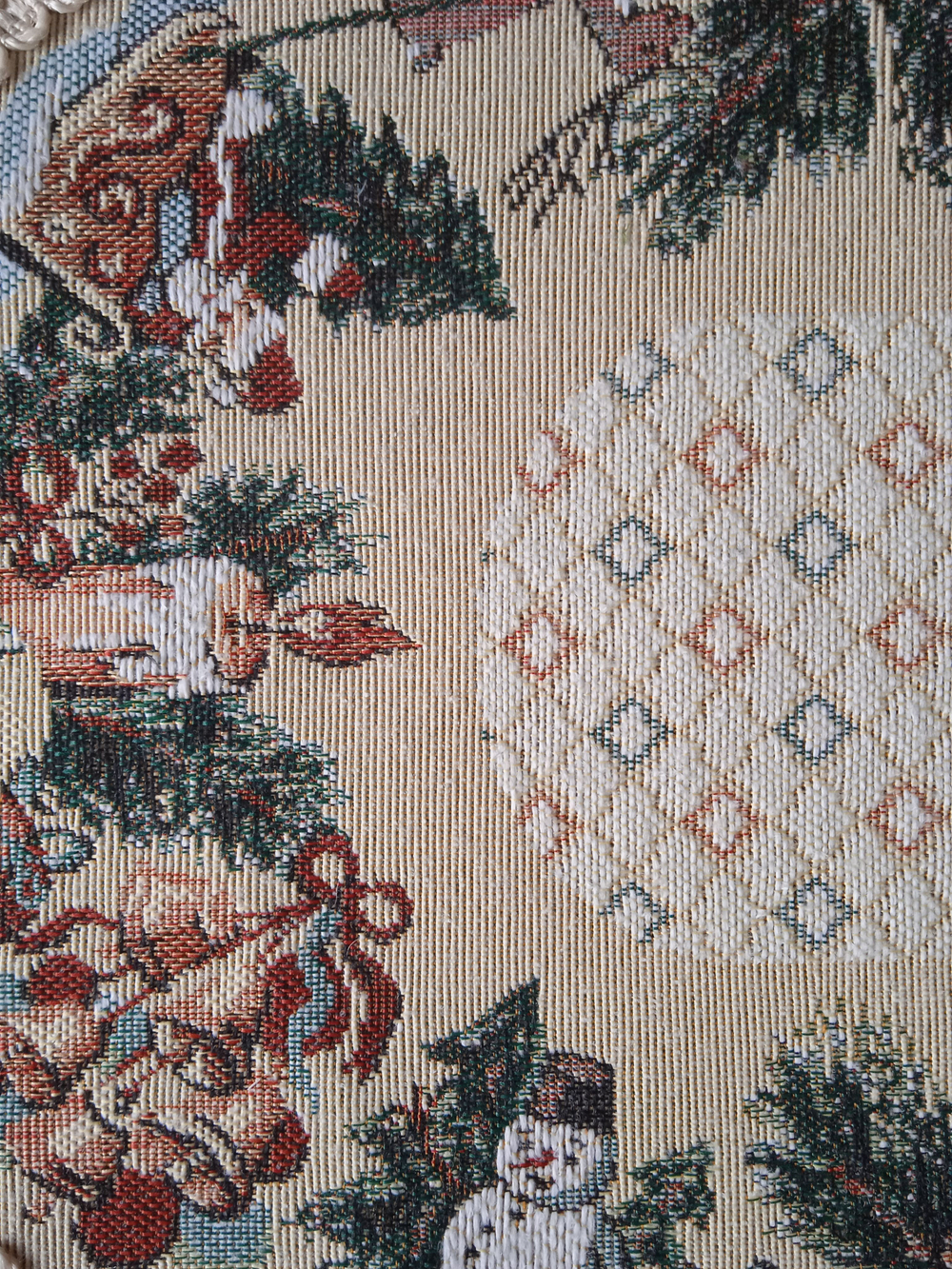 Декоративная гобеленовая салфетка Новогодние игрушки М 32*46