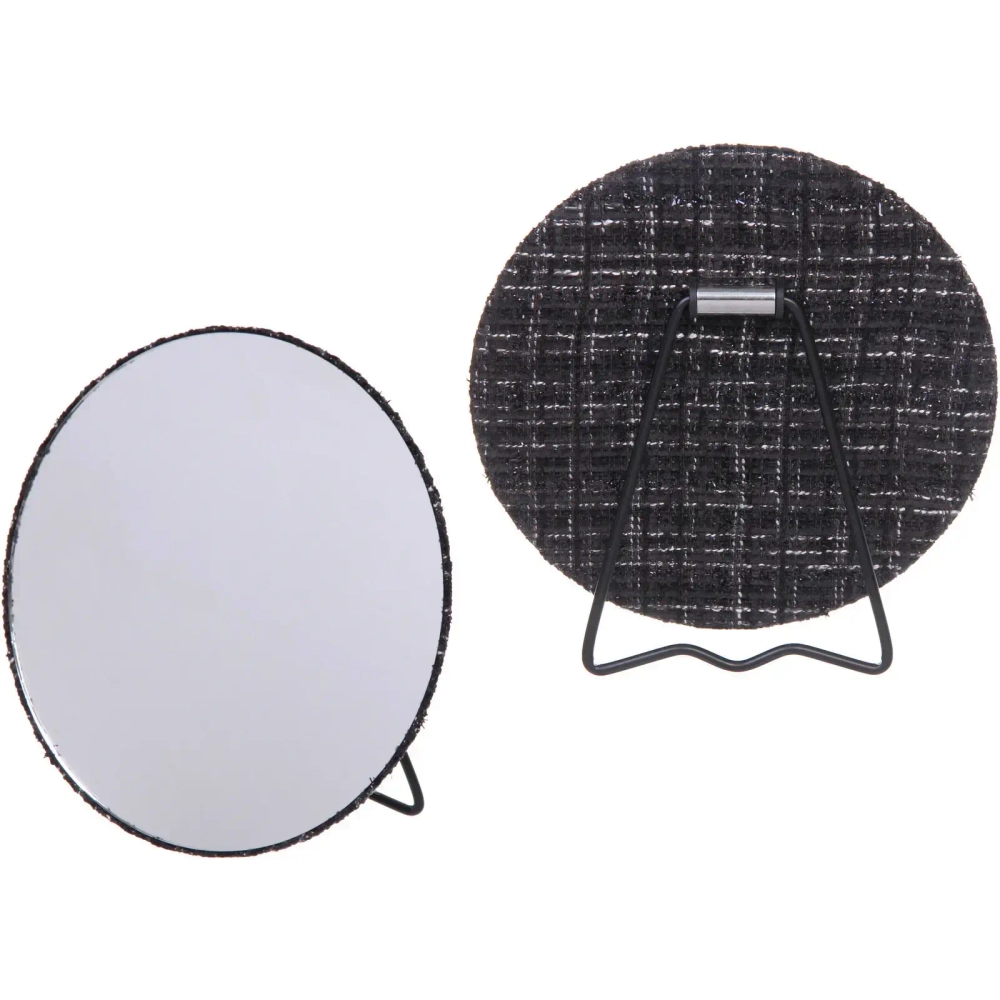 Зеркало настольное «ФРАТЕЛЛИ», черный цвет, 15*15см (коробка)