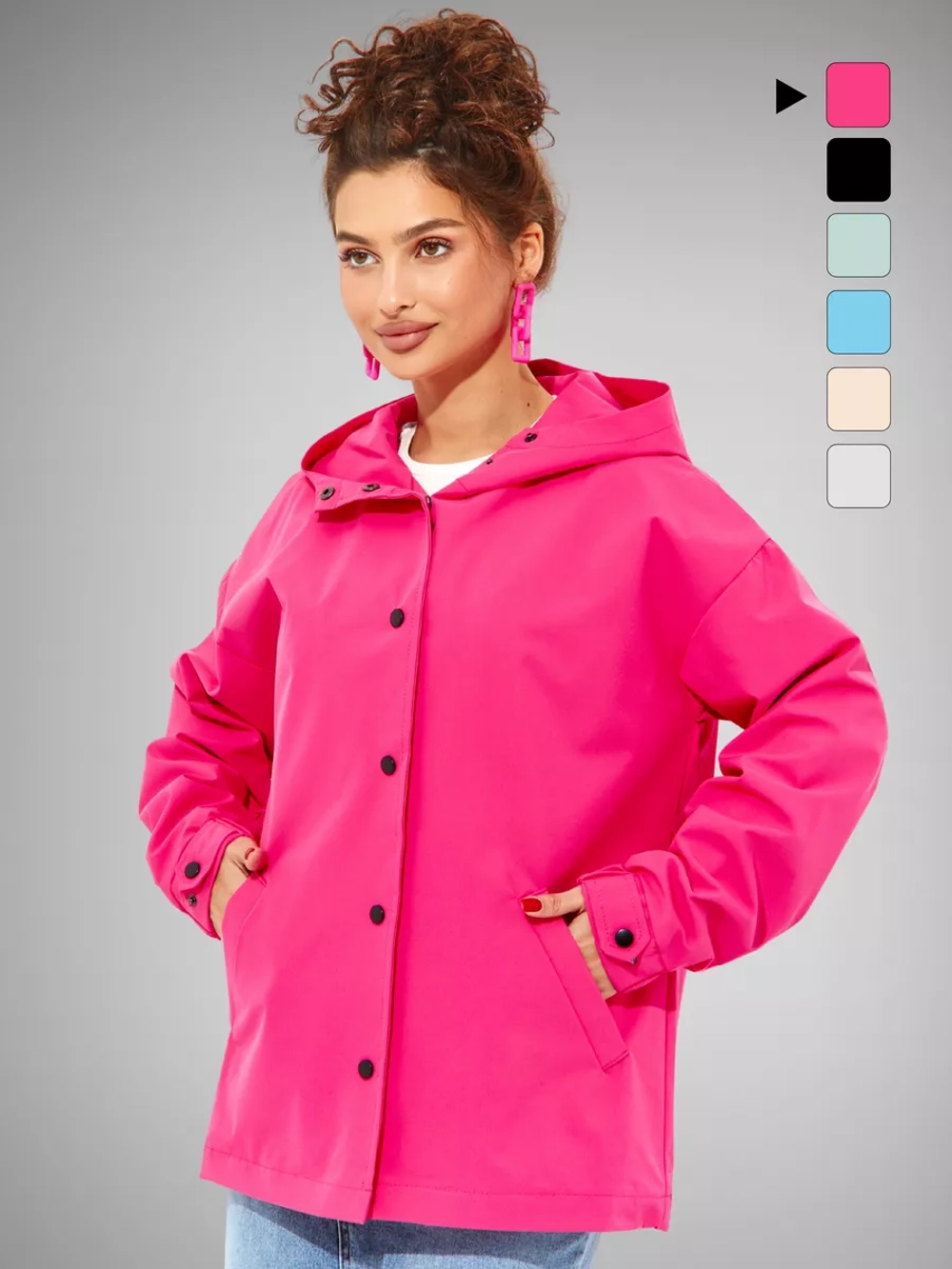 Ветровка осенняя с капюшоном