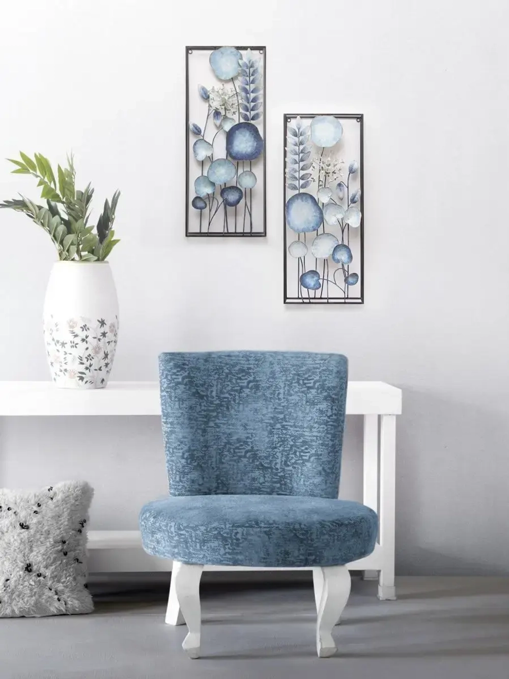 Панно металлическое "Цветы" 71х30 см