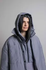 Капюшон-манишка Alexandra Talalay AH001 серый