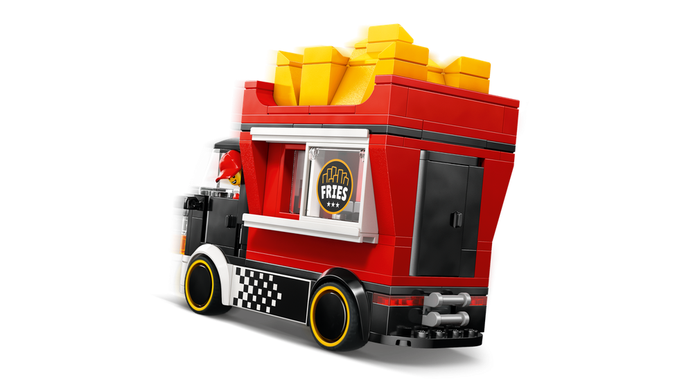 Конструктор Лего Сити Фудтрак с картошкой-фри 60488 | LEGO City Fries Food Truck | игровой с киоском 216 деталей 5+