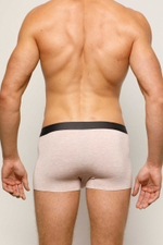 Классические боксеры из меланжевого полотна (Размер: L) (Цвет: светло-серый)