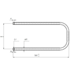 Полотенцесушитель MIXLINE SIMPLE P 50x50 1'' ПОЛИМЕР