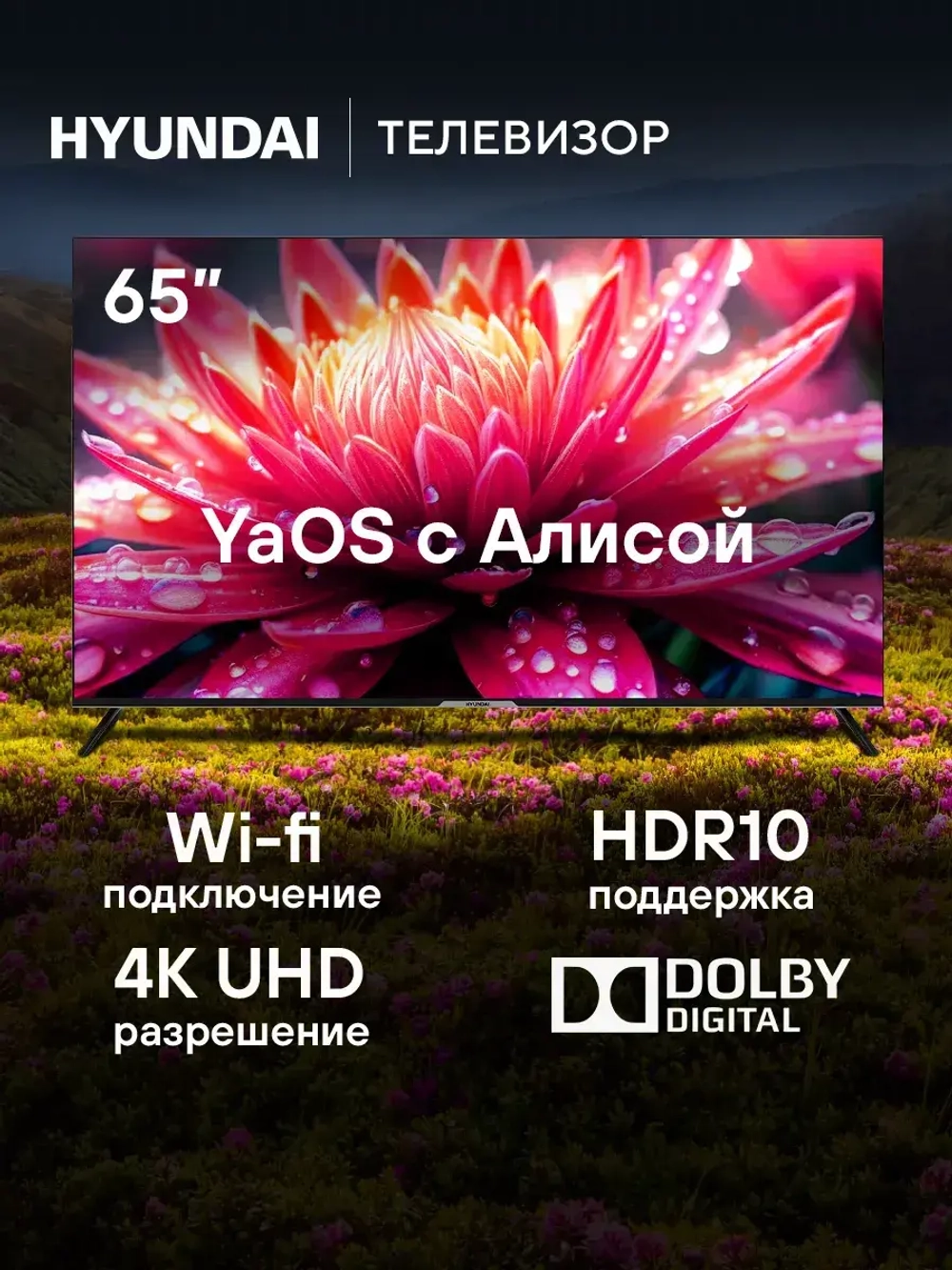 Телевизор H-LED65BU7003 Smart Яндекс.ТВ