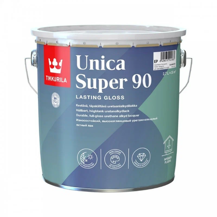 Лак глянцевый Tikkurila Unica super-90 (2,7л)