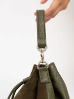 сумка через плечо маленькая натуральная замша