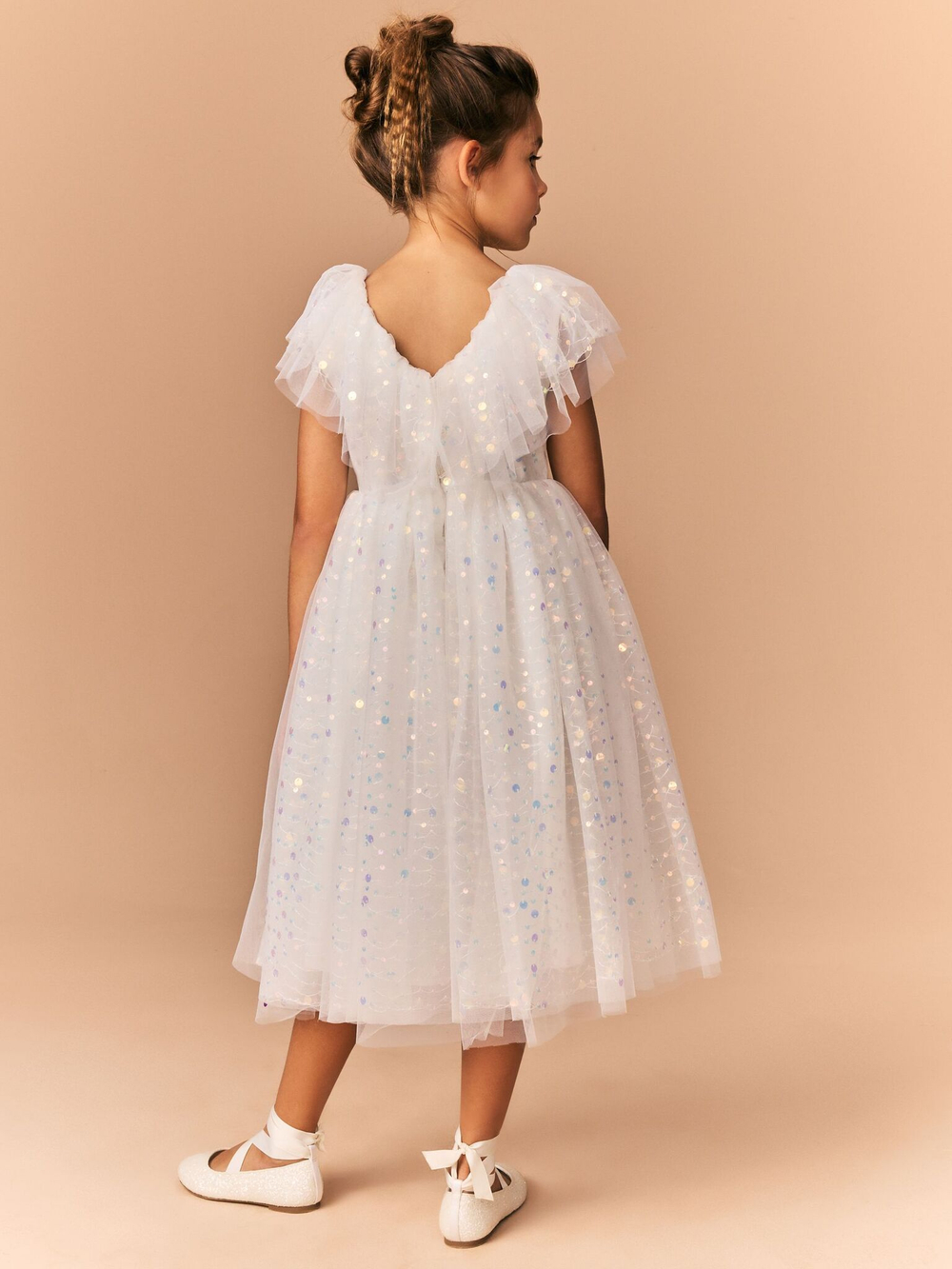 Платье для девочки Next E36-517, Белый