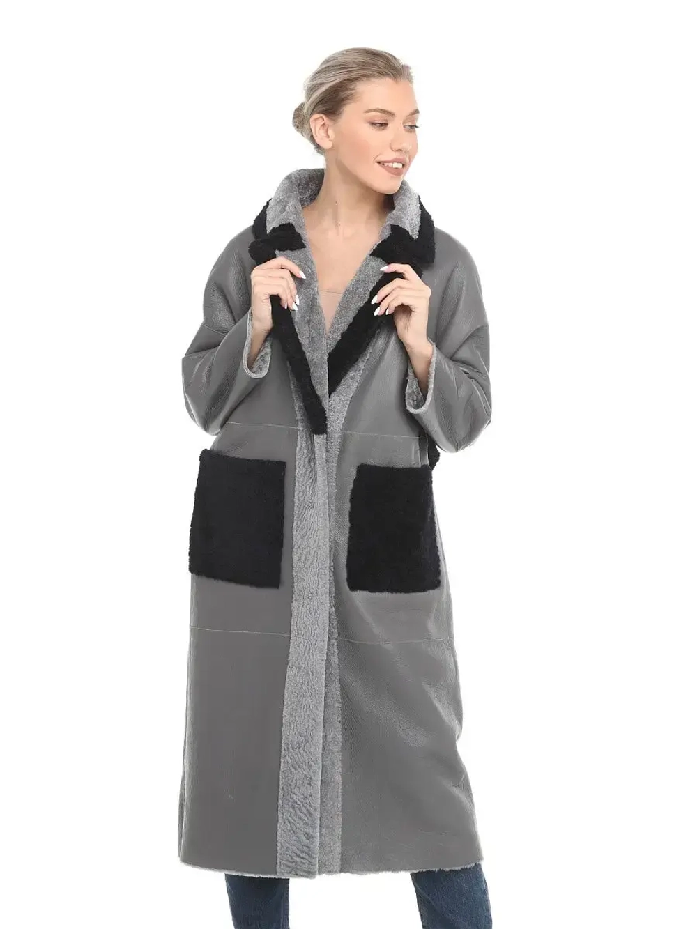 Шуба женская натуральная овчина Турция