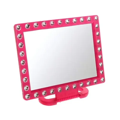 Зеркало настольное в пластиковой оправе «Эстра», прямоугольник, цвет микс, 18*14см (Стикер на минивложение 15шт)