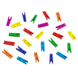 Прищепки "Семицветик" (24 шт), развивающая игрушка для детей, обучающая игра из дерева