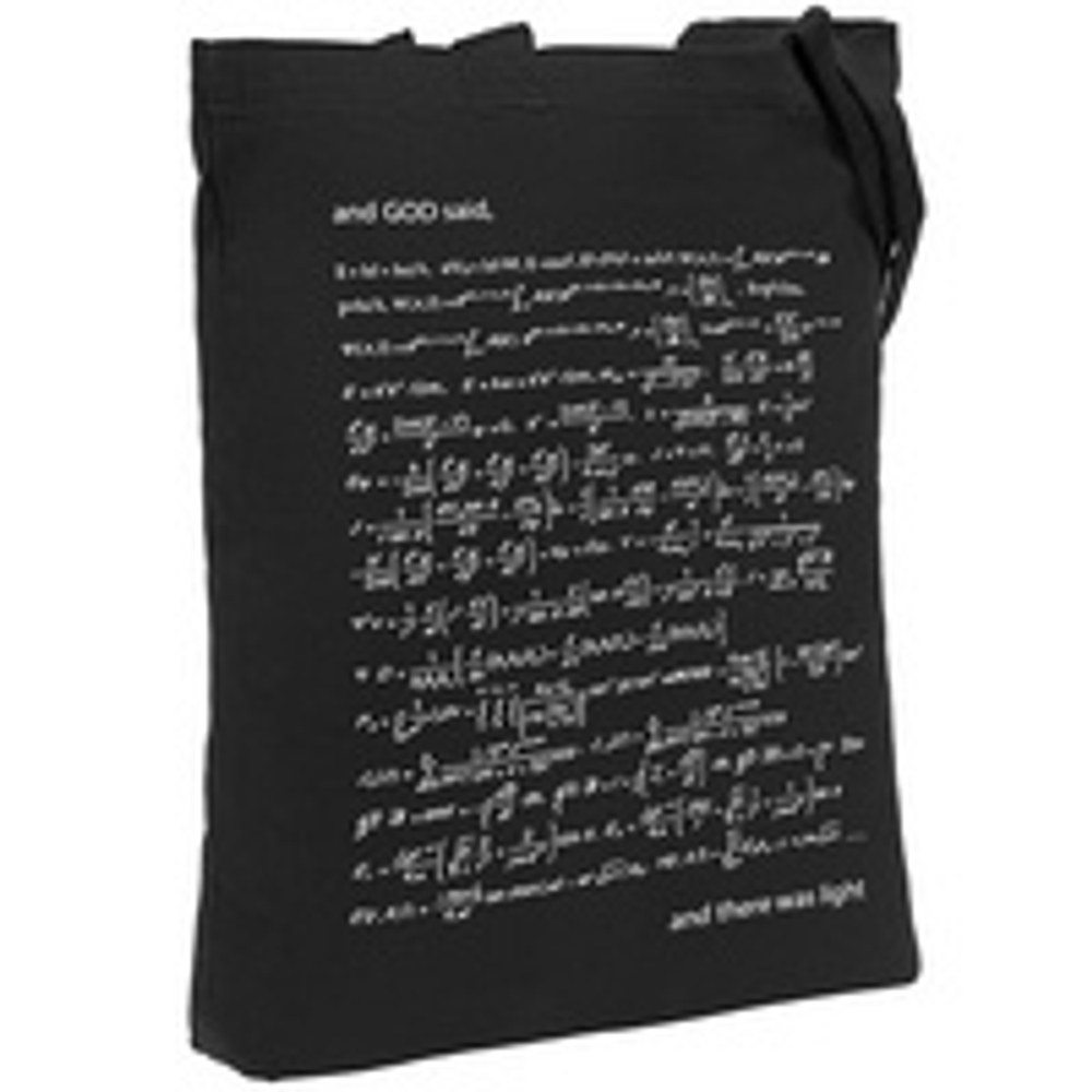 Холщовая сумка «Да будет свет», с люминесцентным принтом