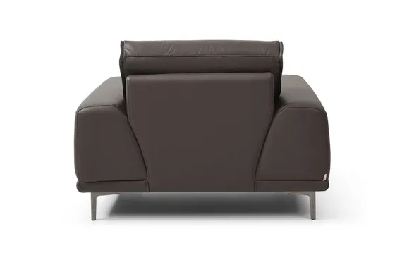 Кресло Nolan из натуральной коричневой кожи