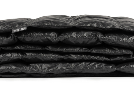 Дорожный плед-пончо пуховый 130х170 German Grass Travel Cape Plaid Grass Black