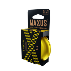 Презервативы MAXUS Special №3 в железном кейсе, точечно-ребристые X-Edition, 3 шт