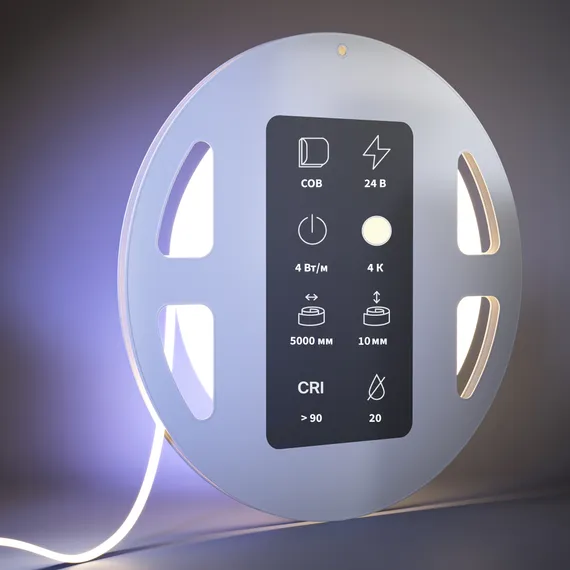Светодиодная лента Ультра 24В COB 4Вт/м 4000К 5м IP 20 201066 Led Strip 201066