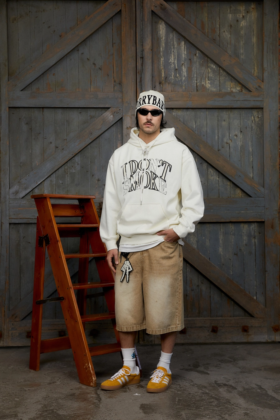 Худи DONSMOKE "Scratch Logo" Loose fit Hoodie