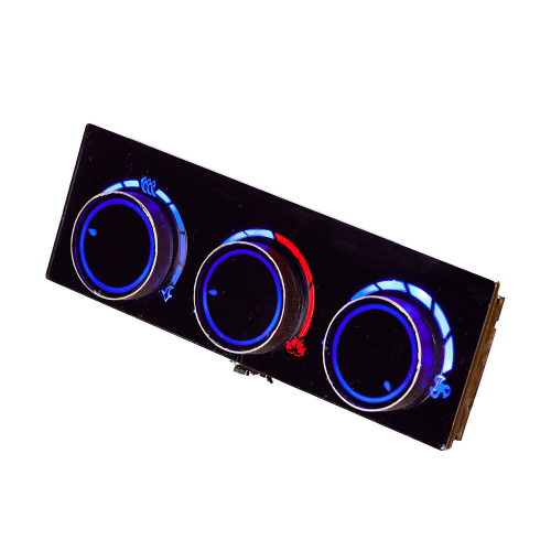 Ручки управления блоком отопителя для ваз 2110, 2111,2112 с европанелью с синей подсветкой