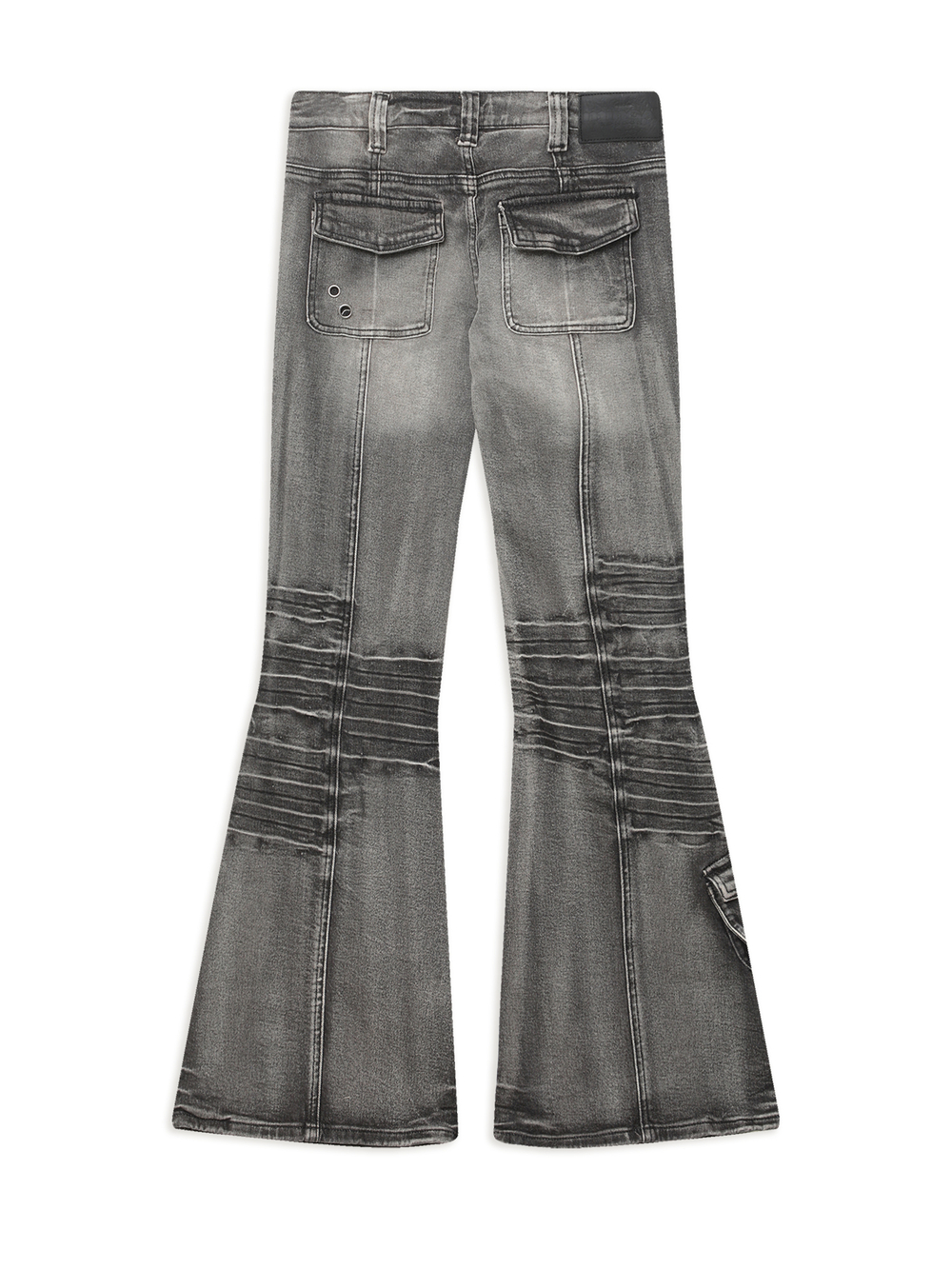 Джинсы (Regular Fit) Black Washed  Multipocket Flare Jeans